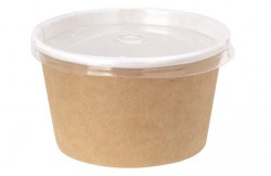 Контейнер для супа 19-0682 / крафт / d=121 мм / 500 мл / без крышки / 50 штук в упак (упак)