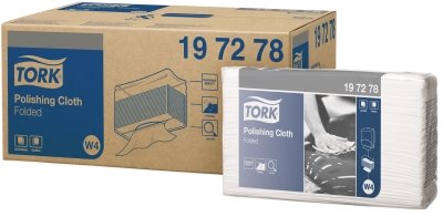Нетканый материал для полировки в салфетках Tork Premium W4 197278 (пач.)