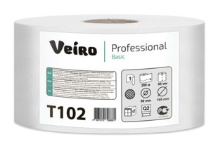 Туалетная бумага в средних рулонах Veiro Professional Basic T102 (рул.)
