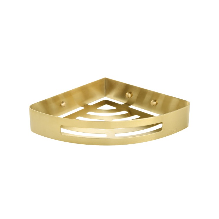 Полка угловая одноэтажная Fixsen Hotel Золото-сатин / FX-31003L