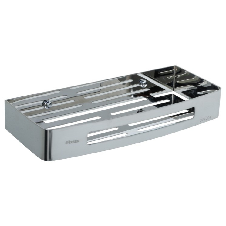 Полка прямоугольная одноэтажная Fixsen Hotel Хром / FX-31003B