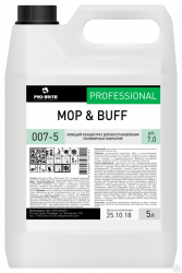 Моющий концентрат Pro-Brite 007-5 MOP BUFF / для уборки и восстановления полимерных покрытий (Рестор) / 5 л