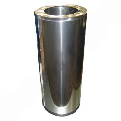Урна металлическая 30л Хром Titan U250-30CH
