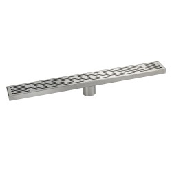 Трап вертикальный душевой металл матовая сталь Klimi / 40449-11