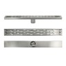 Трап вертикальный душевой металл матовая сталь Klimi / 40449-11