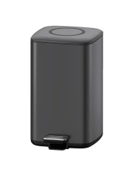 Ведро для мусора педальное WeltWasser WALLY TG 12L Серый матовый / 10000006135