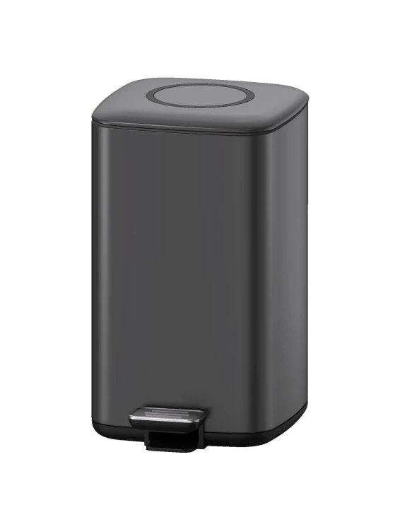 Ведро для мусора педальное WeltWasser WALLY TG 12L Серый матовый / 10000006135