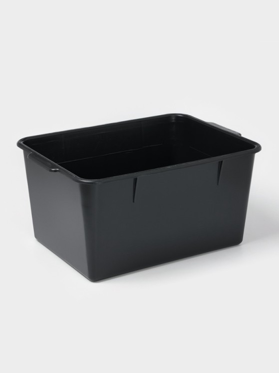 Ёмкость для хранения, 18 л, 42*30*20 см, МИКС Klimi Черный / 1447051