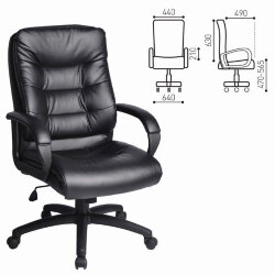 Кресло офисное BRABIX "Supreme EX-503" 530873 / экокожа черное