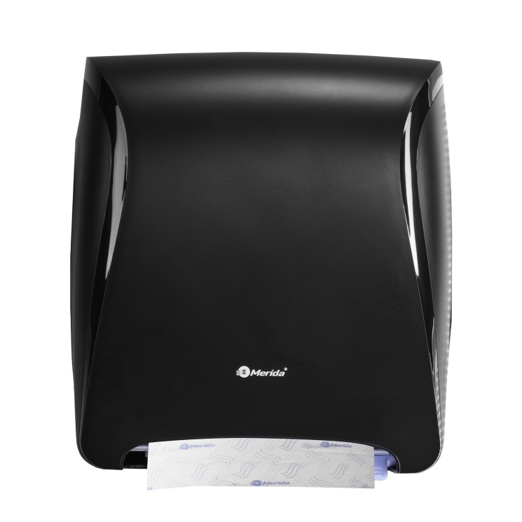 Диспенсер MERIDA HARMONY для бумажных полотенец пластик Черный / CEC301