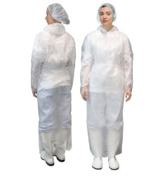 Фартук HACCPER Polytex с рукавами одноразовый в пластах 2014х1270мм, 20 мкм 200 шт/короб Белый / 127202-01