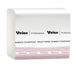 Туалетная бумага V-сложение Veiro Professional Premium TV302 (пач.)