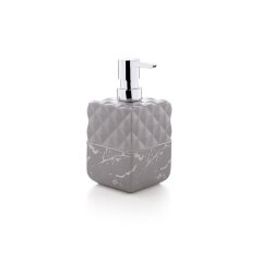 Дозатор для жидкого мыла Klimi D-20660 / серый / керамика