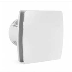 Вентилятор вытяжной Diadonna D100 мм 34 дБ 95 м³/ч обратный клапан квадратный белый / D01-W10