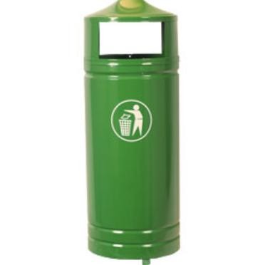 Урна для мусора Klimi (830*305*305) металлическая 42 л Зеленый / 981333