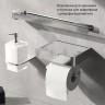 Держатель туалетной бумаги настенный AM.PM Inspire 2.0 с полочкой Хром / A50A341500