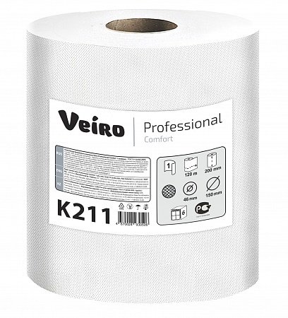 Полотенца бумажные в рулоне Veiro Professional Comfort K211 (рул.)