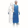 Фартук HACCPER Uretex, 150 мкм, 1500х830мм (шт.) Белый, Синий