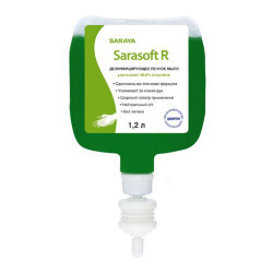 Дезинфицирующее жидкое мыло Saraya Sarasoft R для UD/MD-9000, 1,2 л