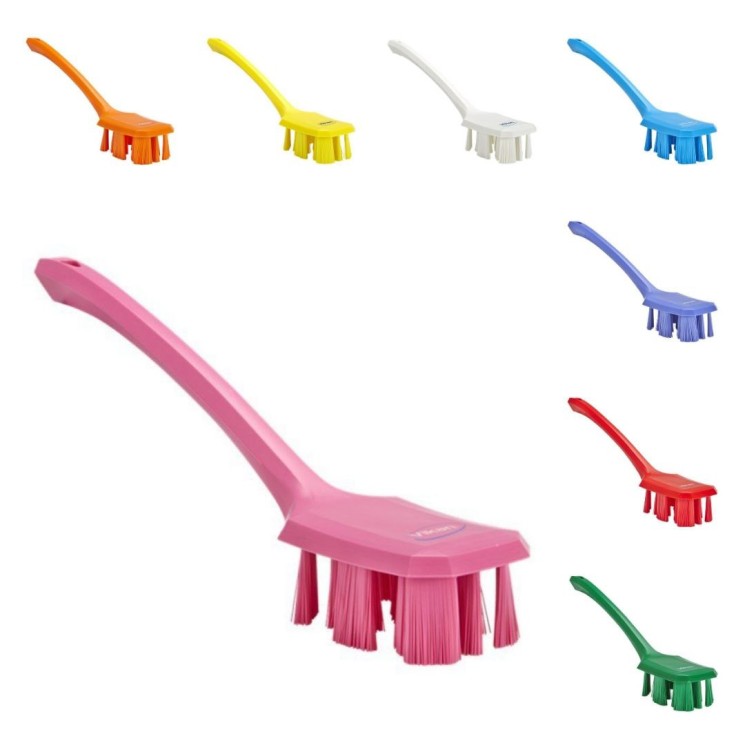 Щетка Vikan с длинной ручкой 395 мм жесткий ворс