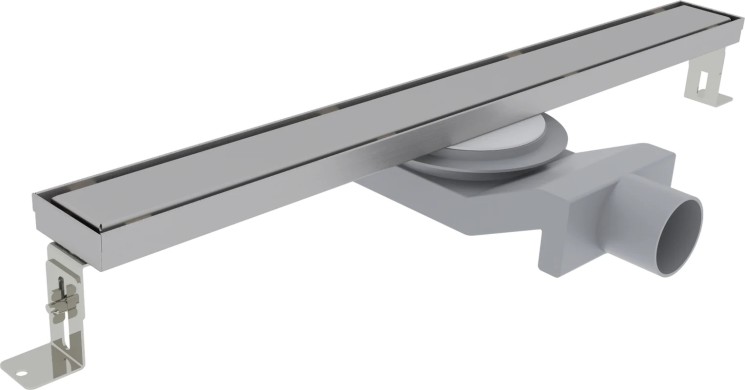 Трап душевой Plumberia Selection PSL Linear 50 см решетка с сифоном металл матовая сталь / PSL50MT