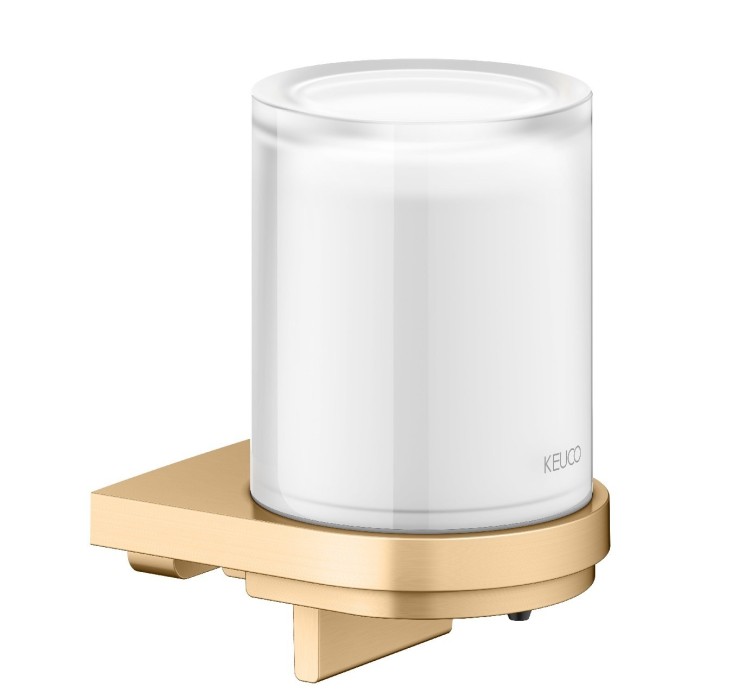 Дозатор жидкого мыла Keuco MOLL механический настенный 180 мл металл Латунь шлифованная / 12752259000