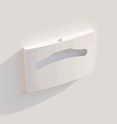 Диспенсер покрытий для унитаза с замком WisePro металл Белый / 77-42