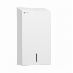 Диспенсер MERIDA STELLA R СЛИМ для бумажных полотенец Z-сложения металл Белый / ASB107.R