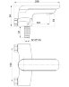 Bennberg 135001-CHROME Смеситель ванно-душевой