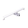 Трап душевой Plumberia Selection PSL Linear 6x60 60 см решетка с сифоном металл белый / PSL60BO