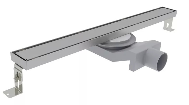 Трап душевой Plumberia Selection PSL Linear 60 см решетка с сифоном металл матовая сталь / PSL60MT