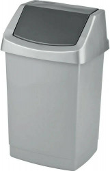 Корзина для мусора CURVER 50 л пластик серый / 174990 