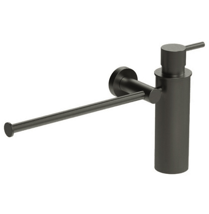 Полотенцедержатель с дозатором 0,15 л COLOMBO DESIGN PLUS настенный металл графит / W4975.GM 