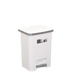 Мусорное ведро с педалью EKO HANA STACK 25 л пластик Белый / EK6388-25L-WH