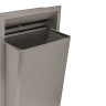 Корзина для мусора встраиваемая в стену MERIDA STELLA R металл, Стальной антифингер / KWA704.R