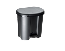Мусорное ведро с педалью 2-х секционное DUO Rotho 20 л / черный / 106940885(старый арт. 1760108080)