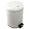 Урна педальная с подъемной крышкой Ksitex 5 л металл белая / BGR-5W