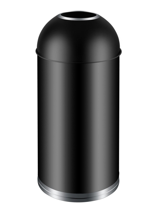 Ведро для мусора WeltWasser ROBBY BL 70L Черный матовый / 10000011268