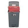 Мусорное ведро с педалью EKO HANA STACK 70 л пластик Серый / EK6388-70L-GR