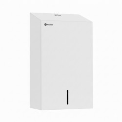 Диспенсер для бумажных полотенец в листах V-сл. MERIDA STELLA R СЛИМ металлический, объем 2 пач., Белый / ASB103.R