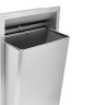 Корзина для мусора встраиваемая в стену MERIDA STELLA R металл, Матовая сталь / KWM704.R