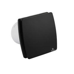 Вентилятор вытяжной Diadonna D100 мм 34 дБ 95 м³/ч обратный клапан квадратный черный / D01-BL10