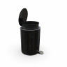 Урна для мусора 5л Klimi M-E66-06 / черная / Система SOFT CLOSE (плавное опускание крышки)