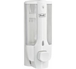 Дозатор для жидкого мыла Puff-8101, 380 мл, белый, пластик / 1402.025