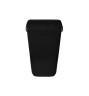Корзина для мусора WisePro 23 л пластик черная / 71903