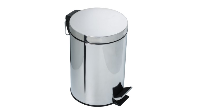 Ведро мусорное 8л Fixsen Hotel Хром / FX-31024