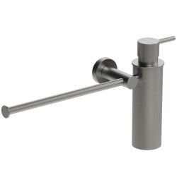 Полотенцедержатель с дозатором 0.15 л COLOMBO DESIGN PLUS настенный металл матовая сталь / W4975.HPS1