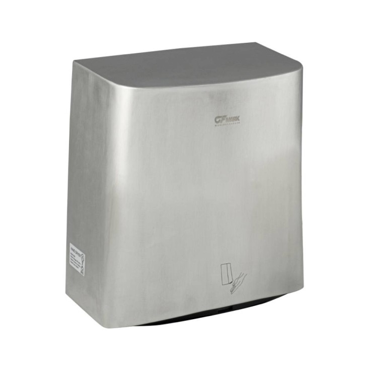 Сушилка для рук GFmark 6954 / модель V-windblade / нержавеющая сталь / 2000 W / матовая сталь