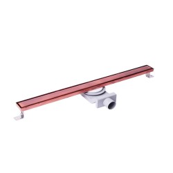 Трап душевой Plumberia Selection PSL Linear 60 см решетка с сифоном металл цвет медь / PSL60RM