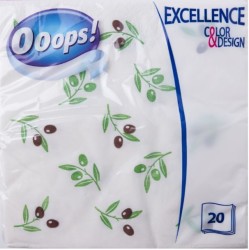 Салфетки Duni Ooops 3 слоя 33×33 см 20 штук (пач.) / KSC30201926